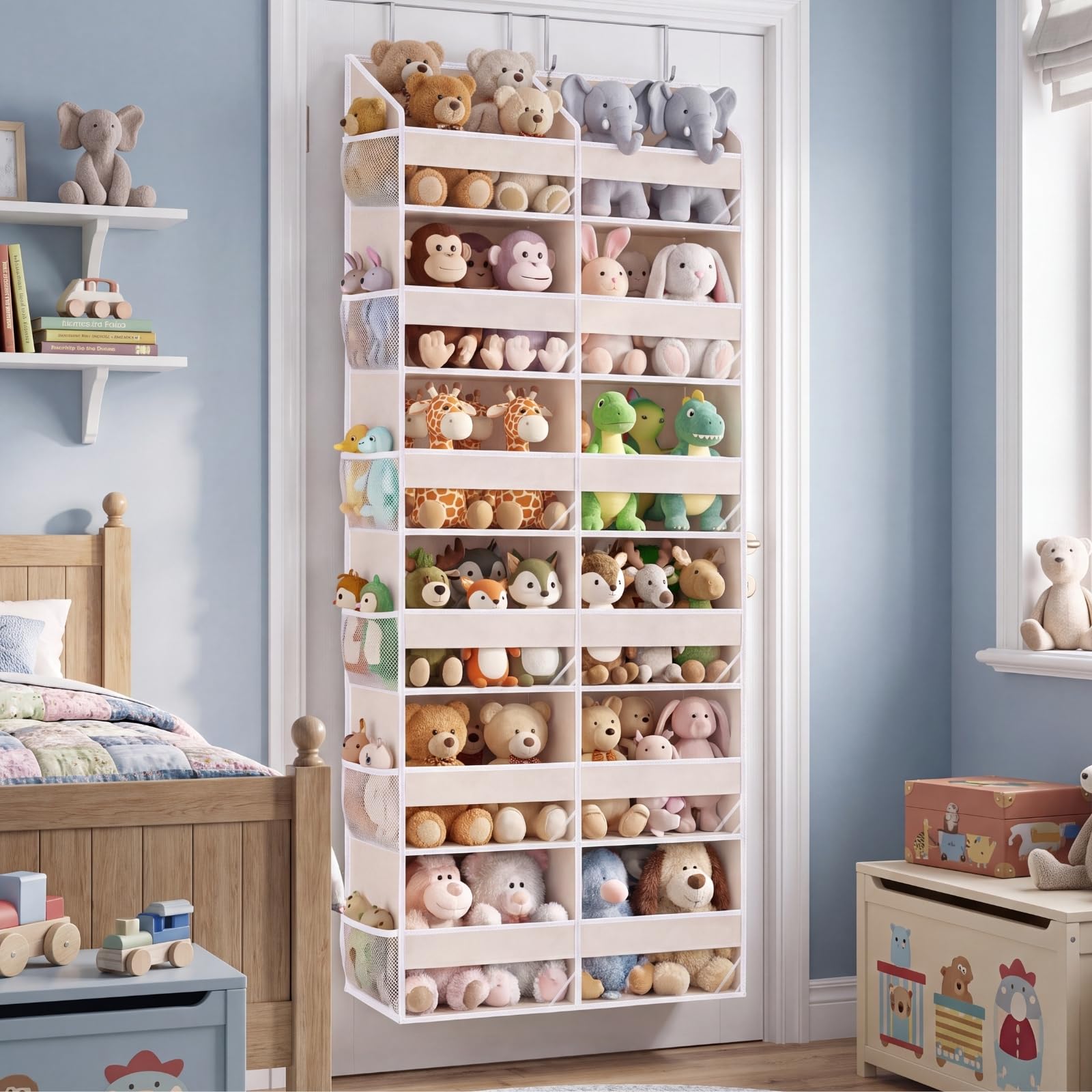 Ofiray-home in nursery setting organizing diapers and baby items effectively
