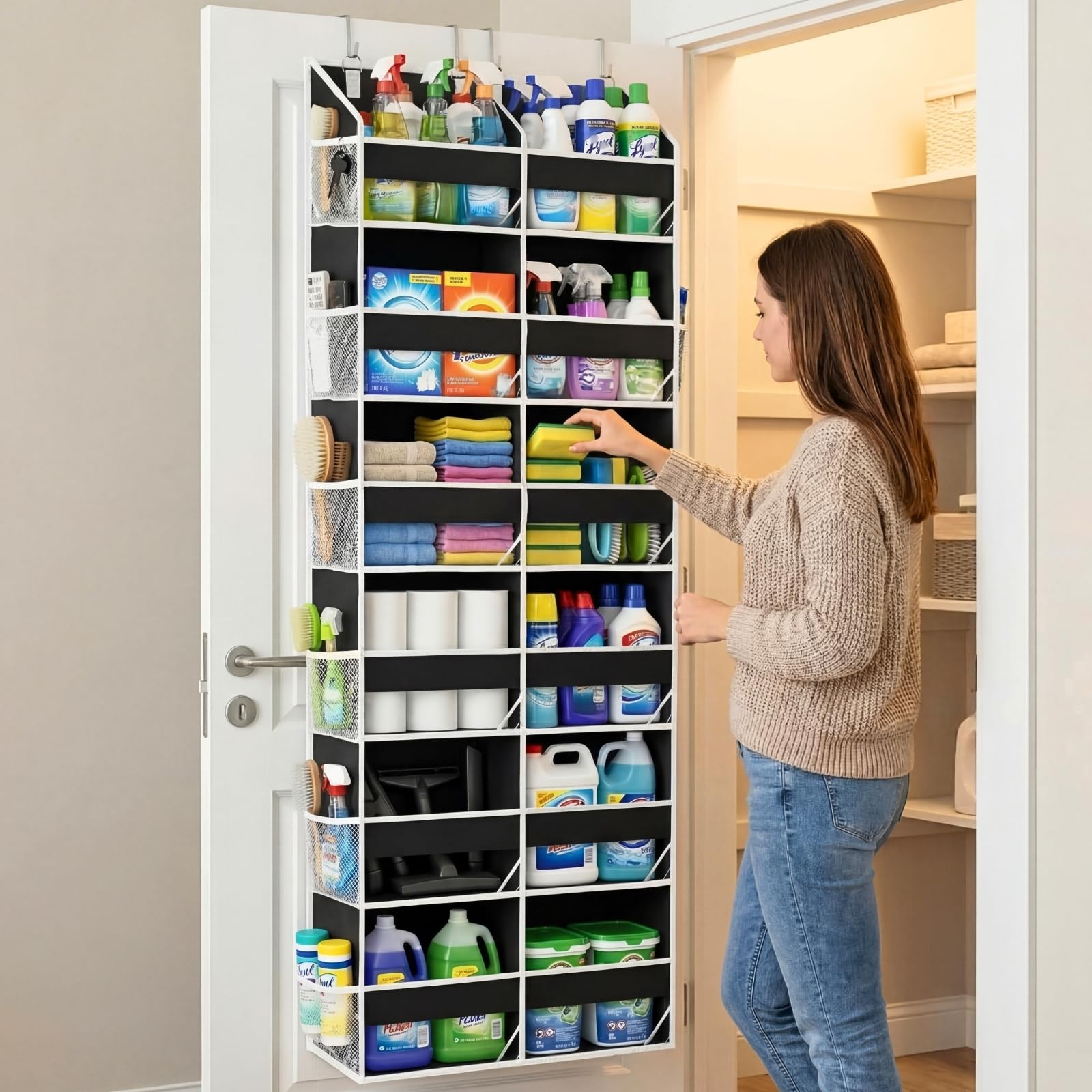 Ofiray-home installed on a bedroom door to show real-world scale