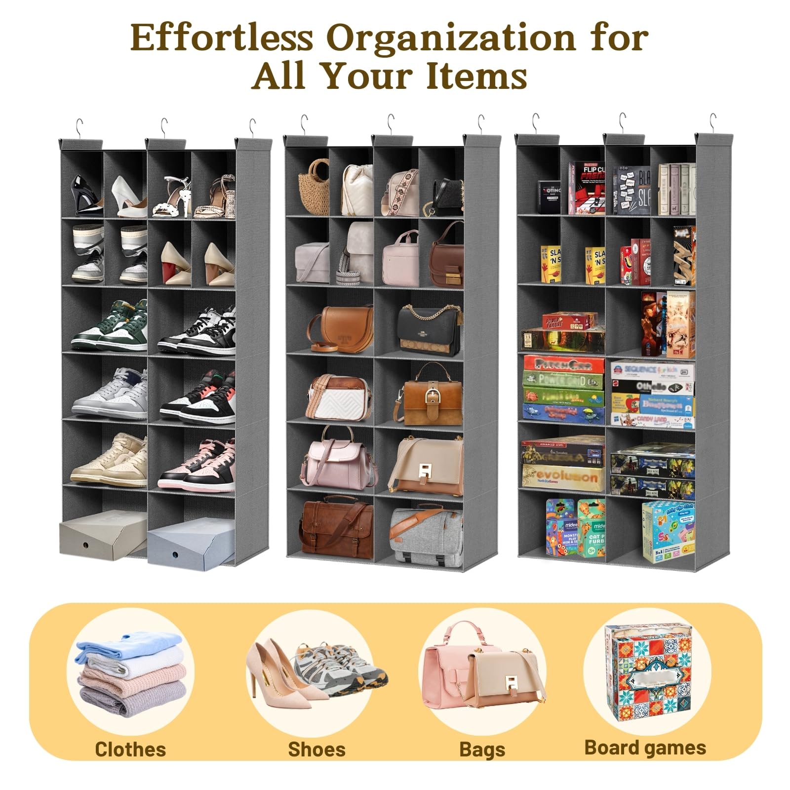 Ofiray-home installed in bedroom wardrobe for tidy, accessible storage