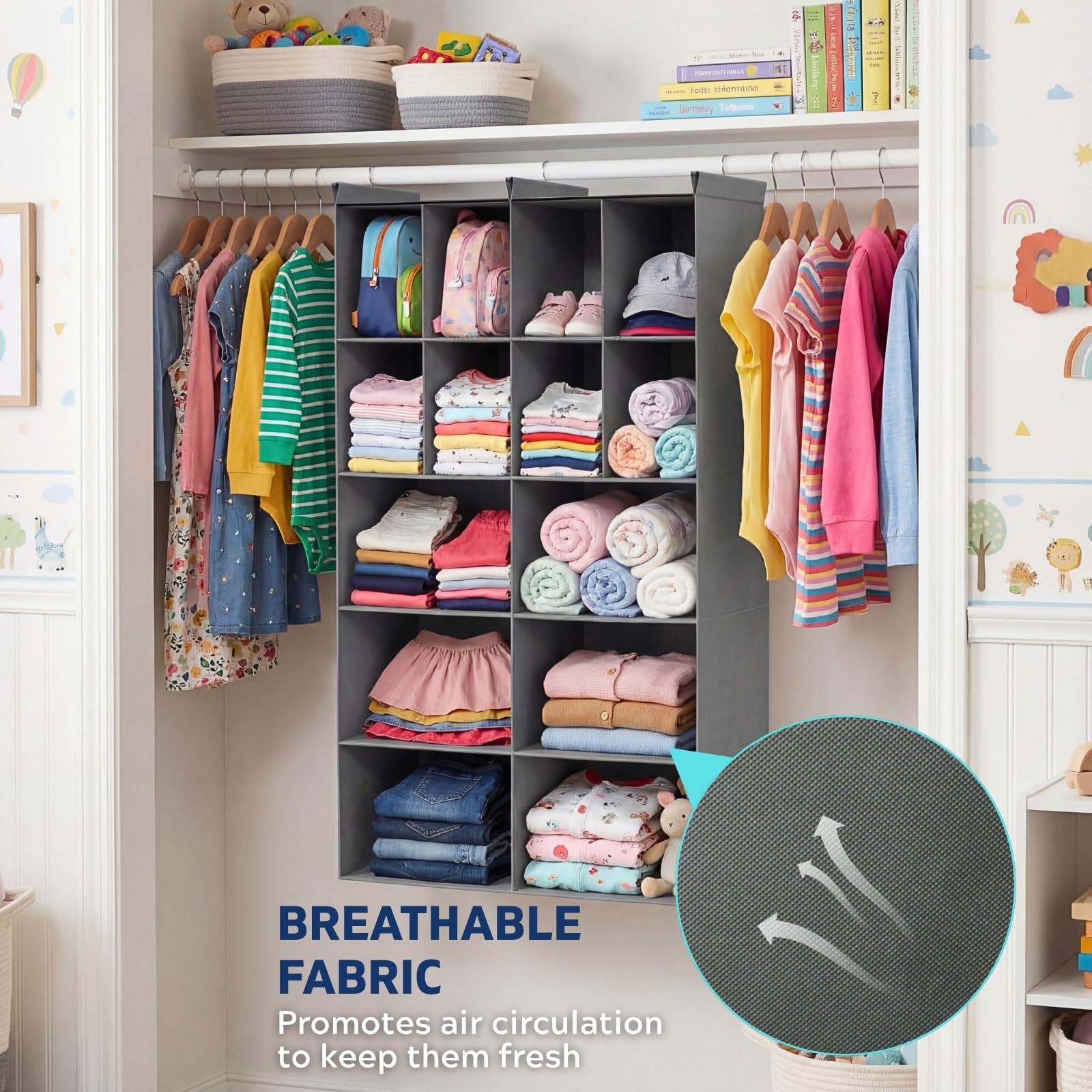 Ofiray-home lifestyle closet setup displaying organized wardrobe and quick-access benefit
