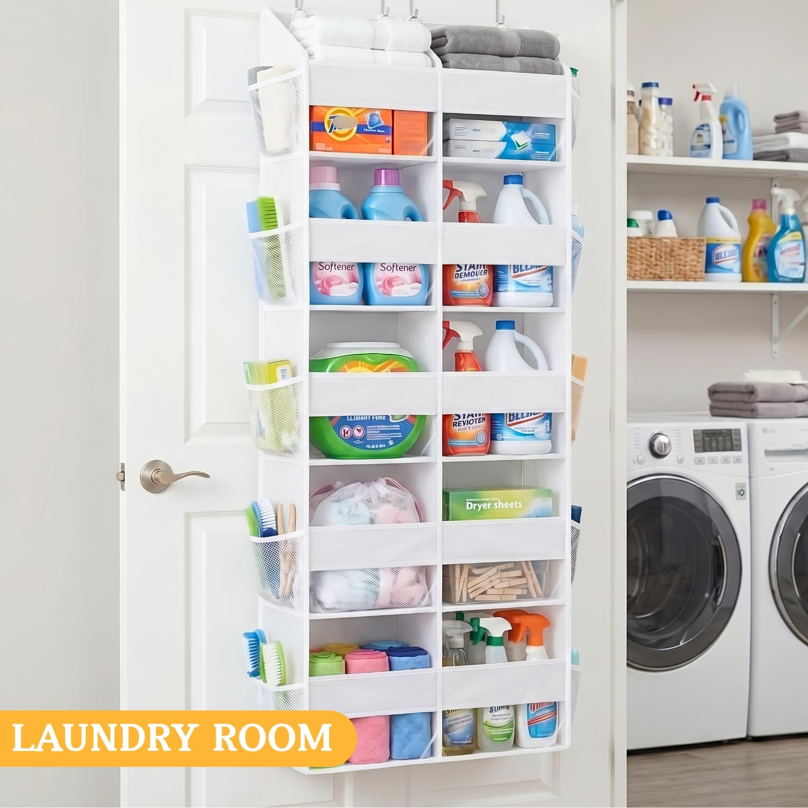 Ofiray-home lifestyle in nursery showing organized diapers and toys for fast reach