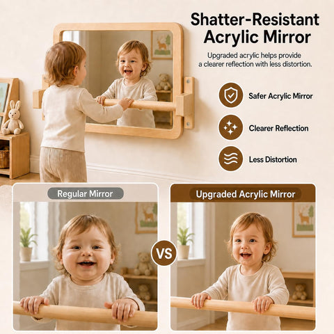 Ogears acrylic mirror detail capturing accurate reflection for visual development