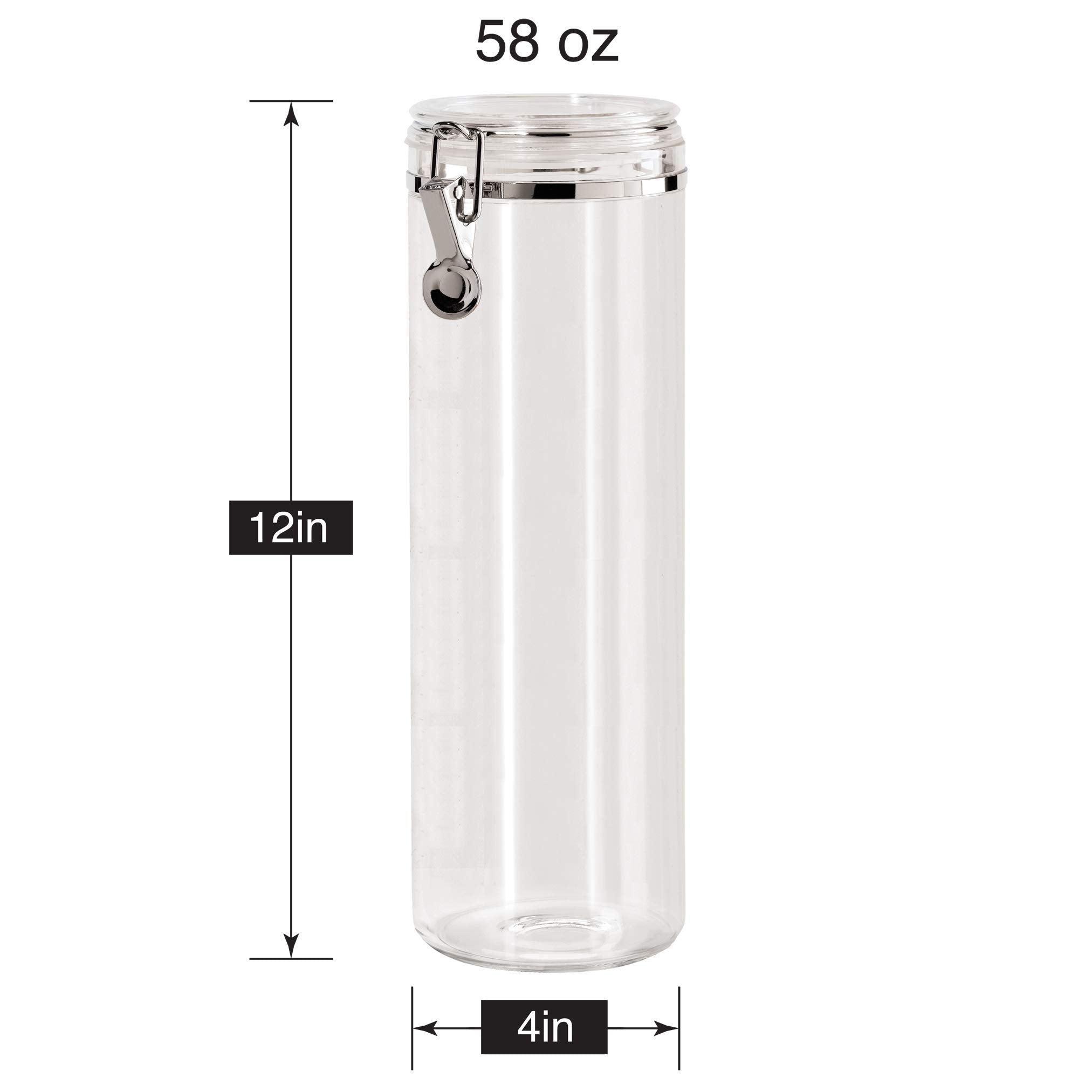 Oggi canister on kitchen counter adding tidy, decorative storage benefit