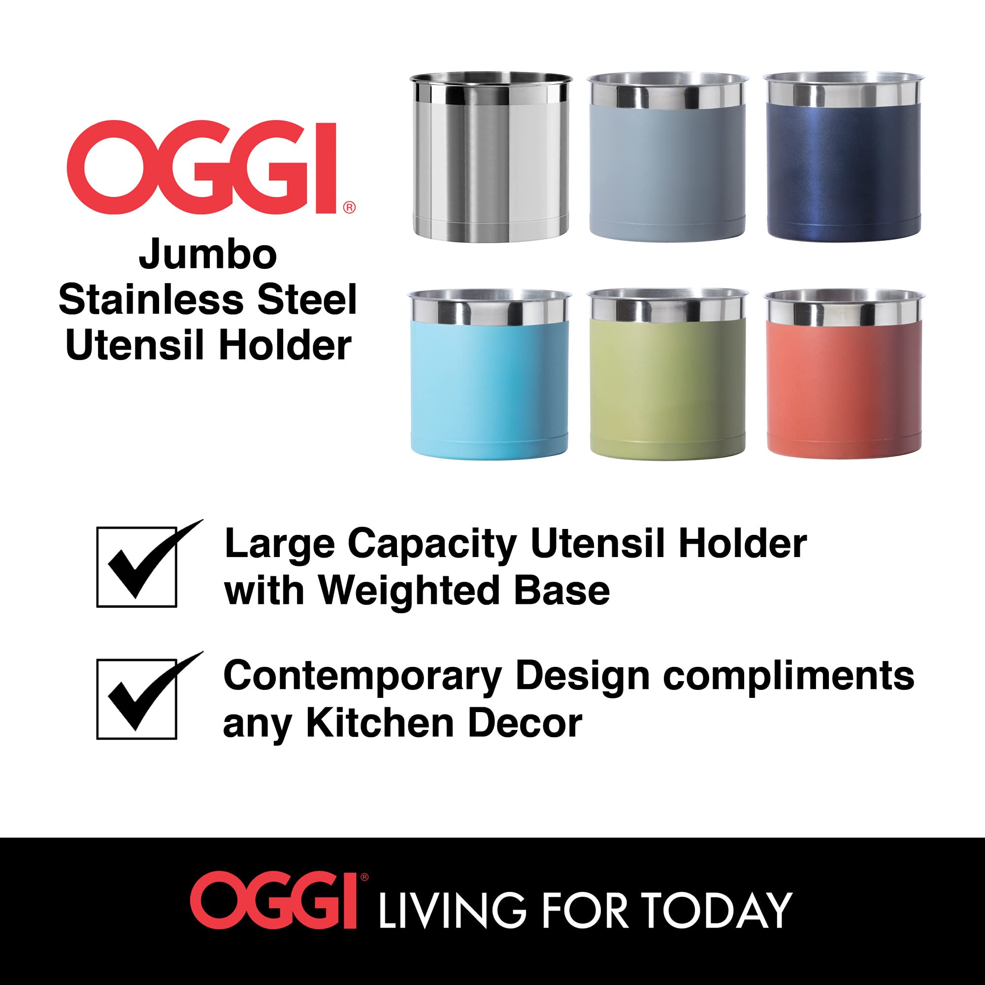 Oggi styled on a modern kitchen counter illustrating coordinated, clutter-free countertop