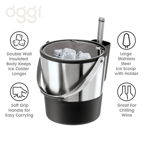 Oggi swivel handle side profile showing easy transport benefit: comfortable carry