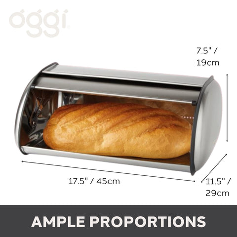 Oggi on kitchen countertop styled with appliances showing clutter-free benefit