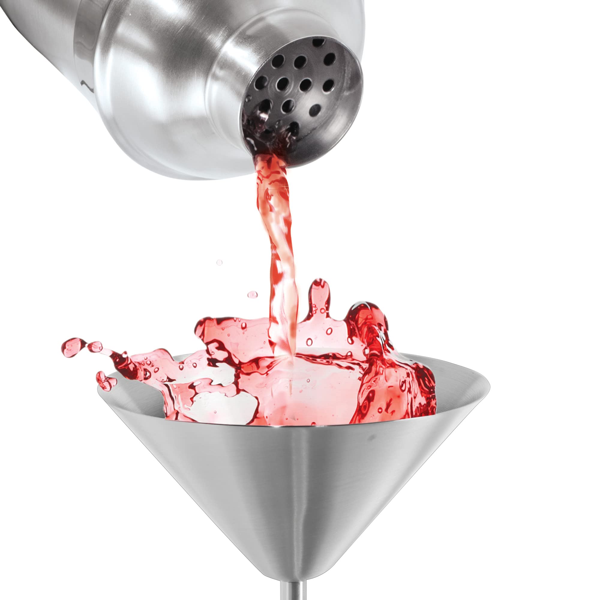 Oggi martini glass side profile stem demonstrating stable design