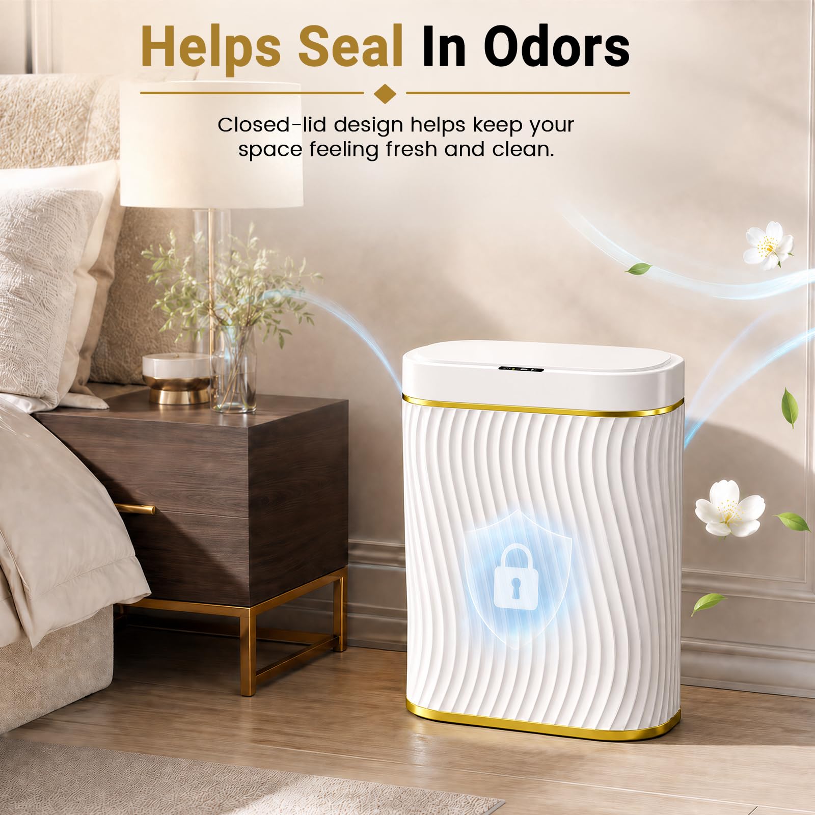 Ogikey in-bedroom lifestyle placement demonstrating discreet design and decor-friendly benefit