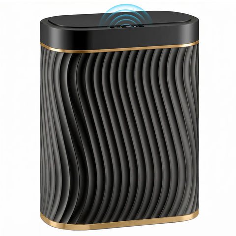 Ogikey front view of slim smart bin showing sleek shape and compact fit