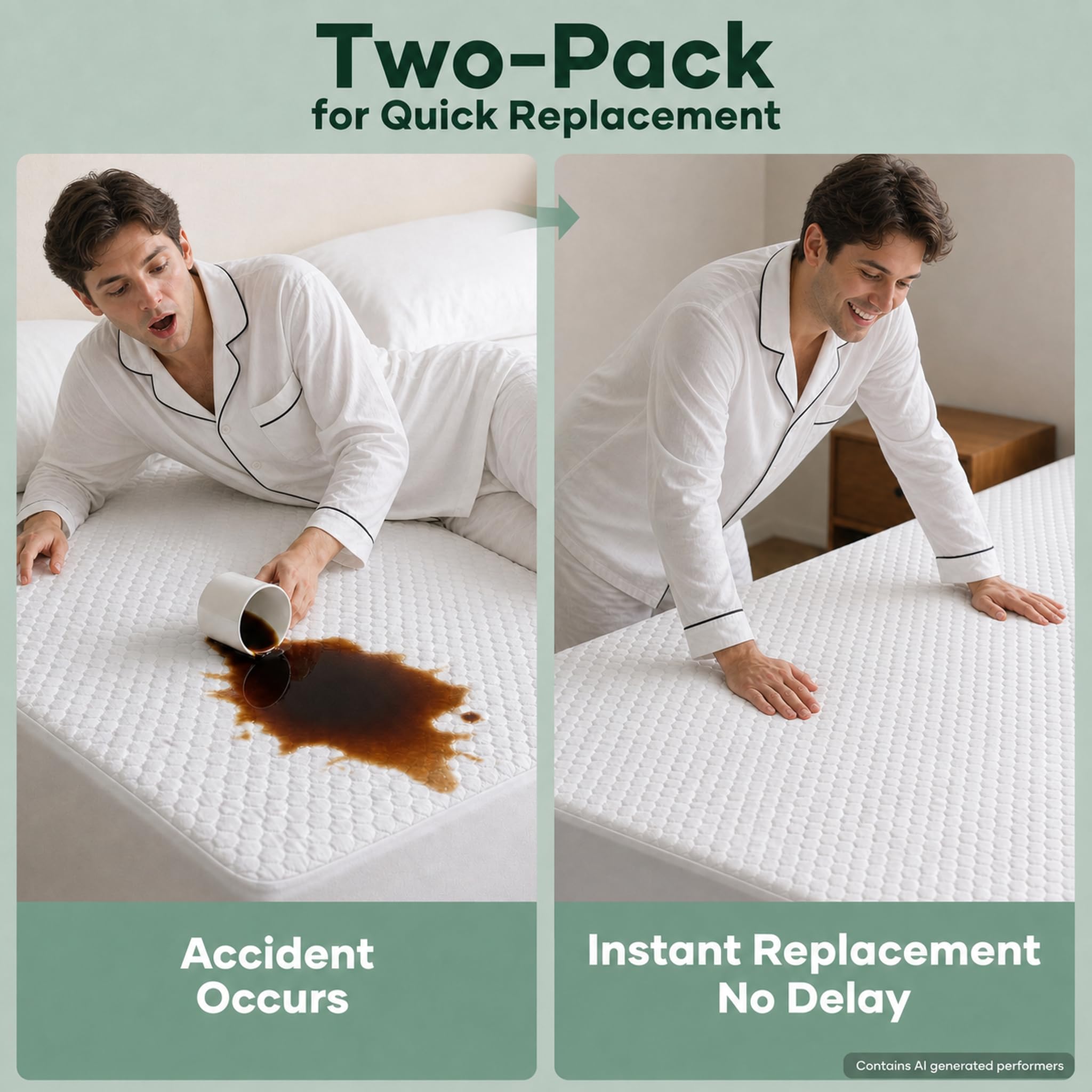OhGeni deep pocket fit hugging mattress corners snugly