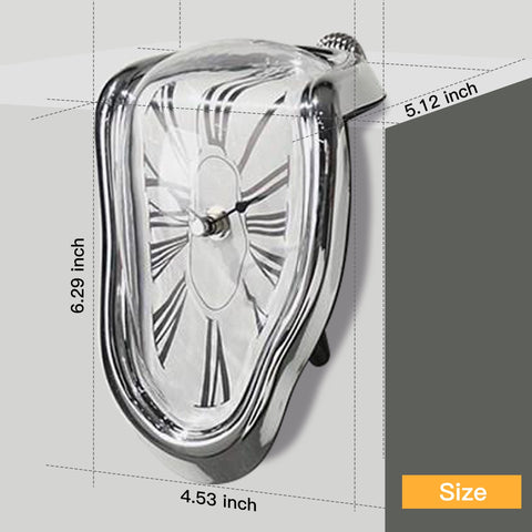 OHmaker melting clock side profile illustrating draped shape and shelf-ready form