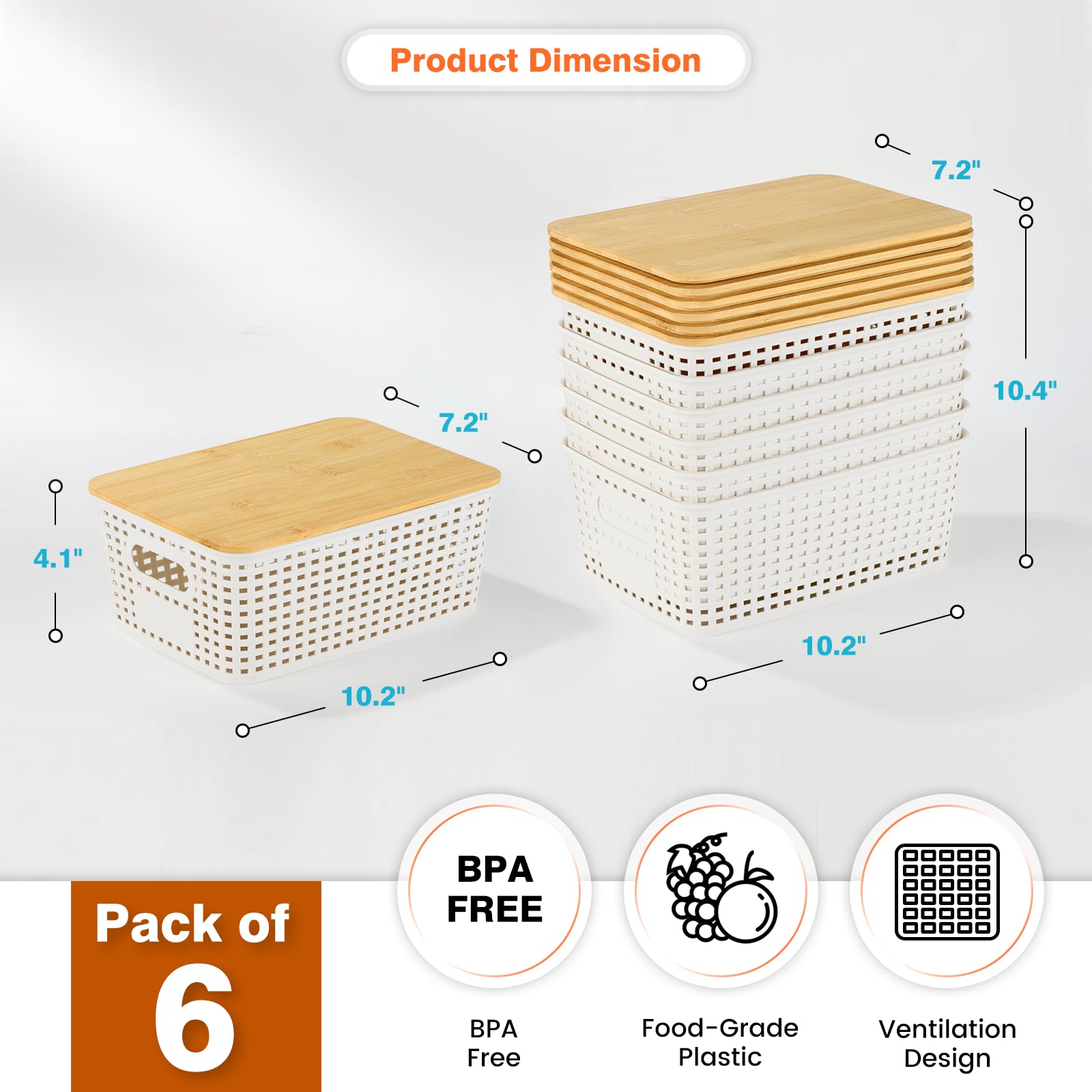 Ohmlove bamboo lid close-up showing natural grain and tidy protection