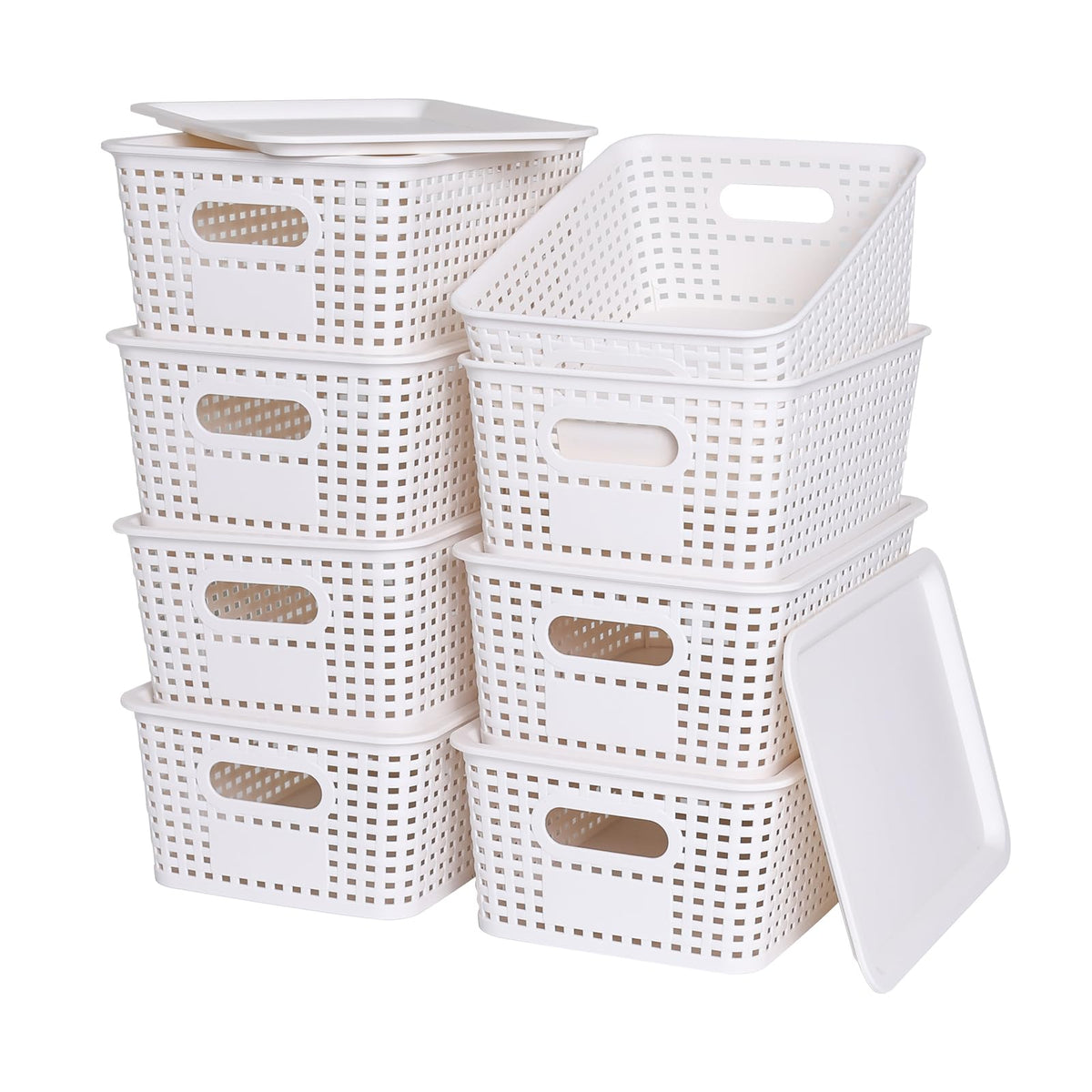 Ohmlove front view showing stackable baskets and neat benefit