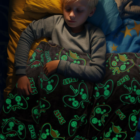 OHOIT close-up of glow print charging under light, creates fun ambience
