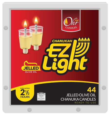 OHR CANDLES cups placed in a menorah, demonstrating secure fit and neat display