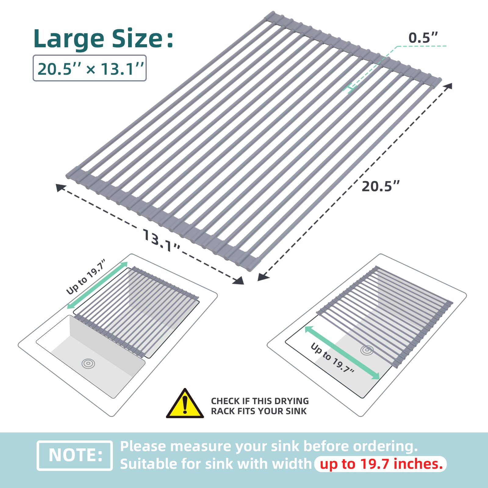 Ohuhu product packaging with dimensions and dishwasher-safe label