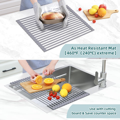 Ohuhu rolled rack stored compactly in cabinet for easy organization