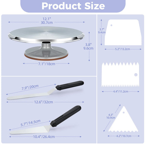 Ohuhu angled cake server lifting a slice cleanly for neat serving benefit