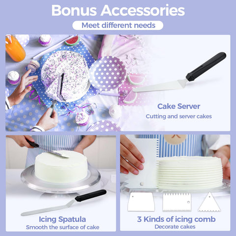 Ohuhu texture combs creating patterned icing for consistent decorative results