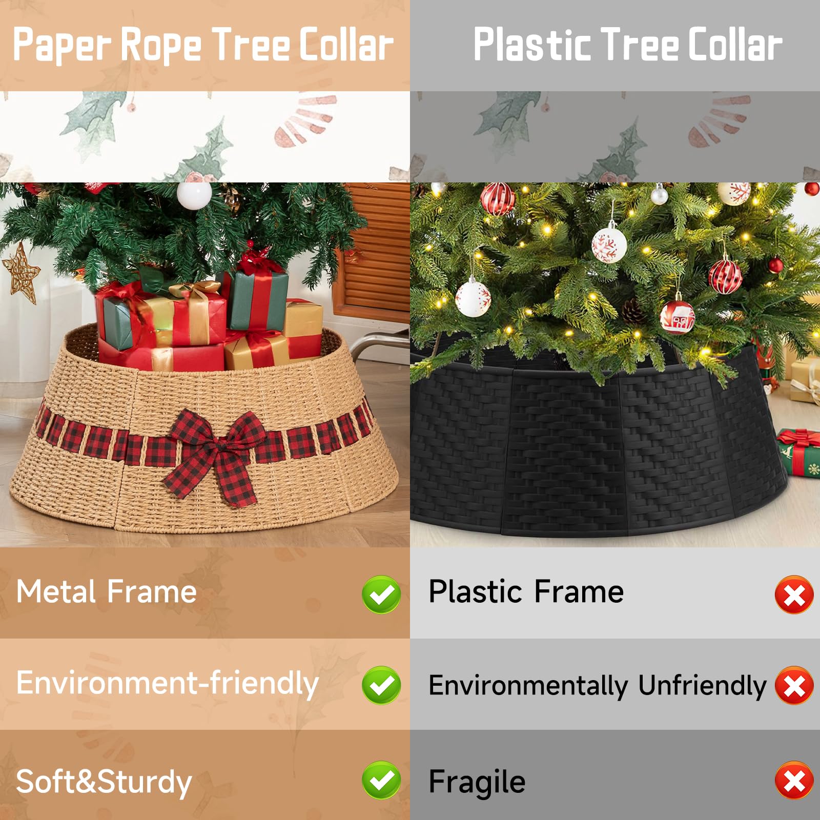 OIAHOMY installed under a Christmas tree hiding wires and improving holiday style