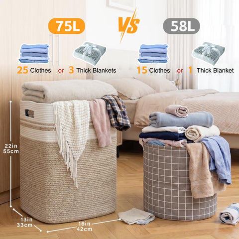 OIAHOMY filled with blankets and clothes demonstrates large-capacity convenience
