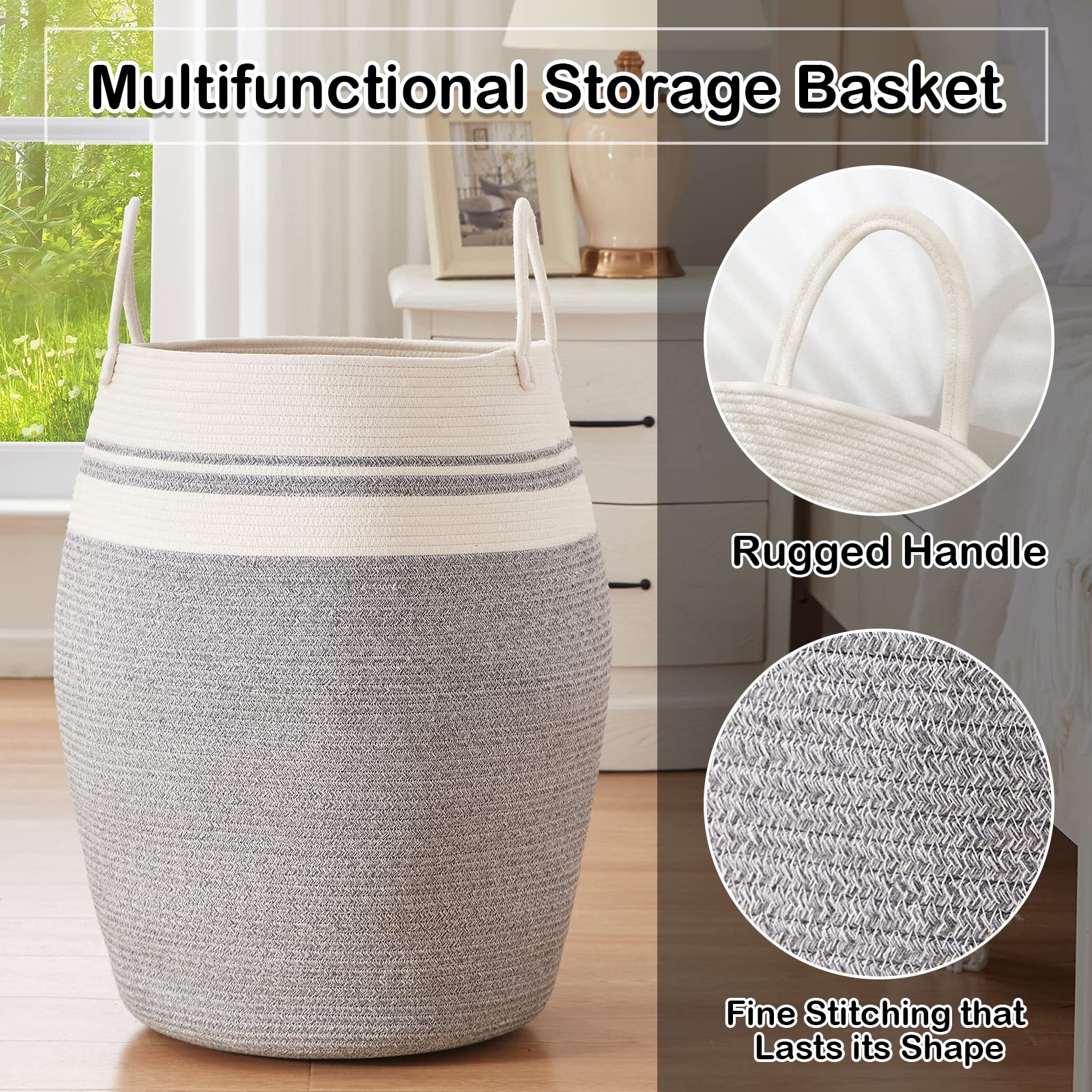 OIAHOMY filled with towels, large 105L capacity stores linens