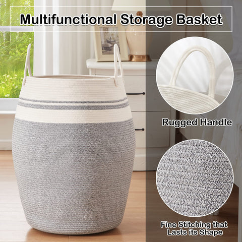 OIAHOMY filled with towels, large 105L capacity stores linens
