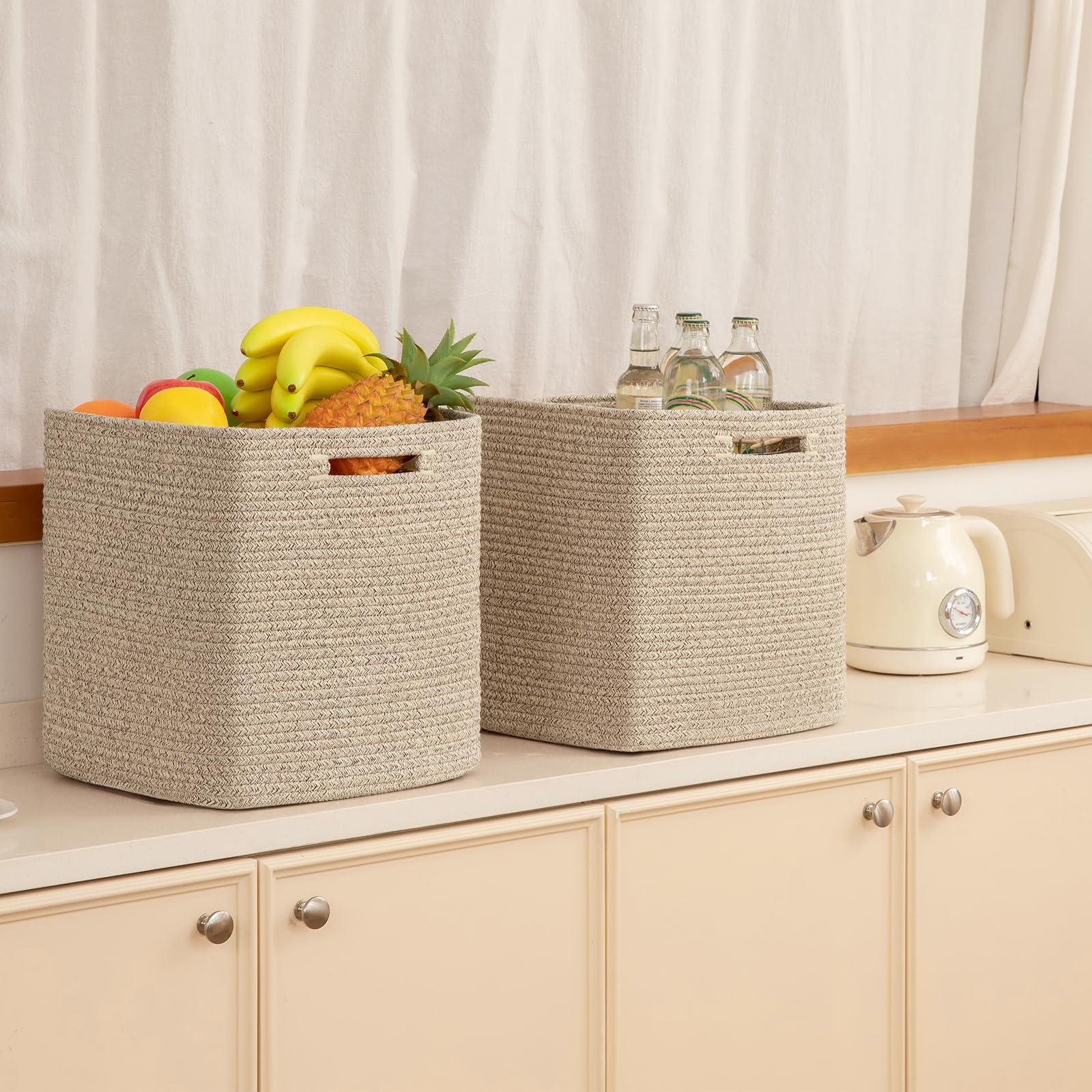 OIAHOMY folded flat storage bin showing space-saving collapse for off-season storage