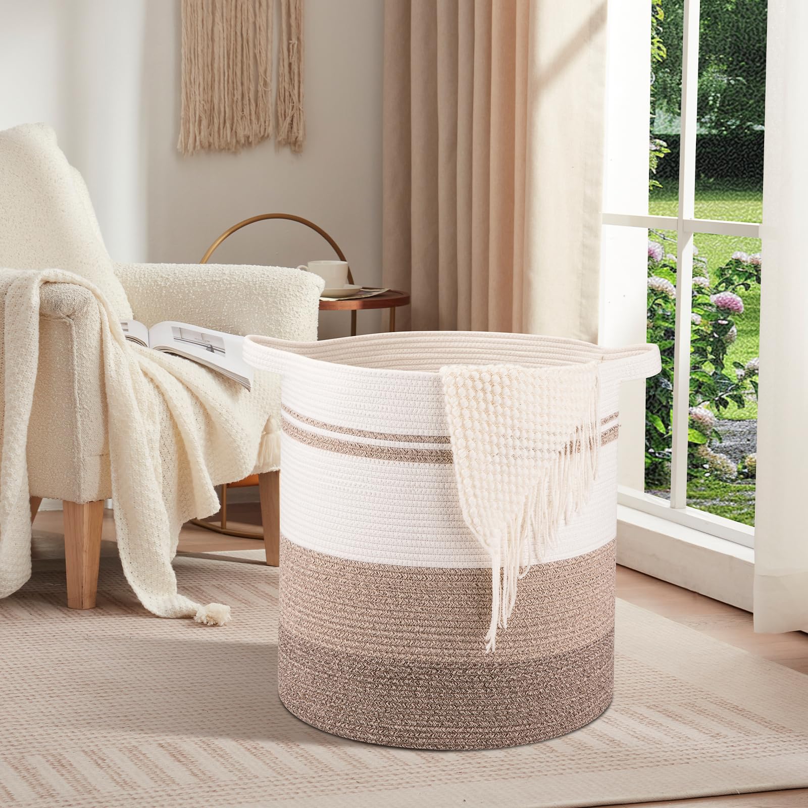 OIAHOMY cotton rope texture close-up highlighting natural materials and soft touch