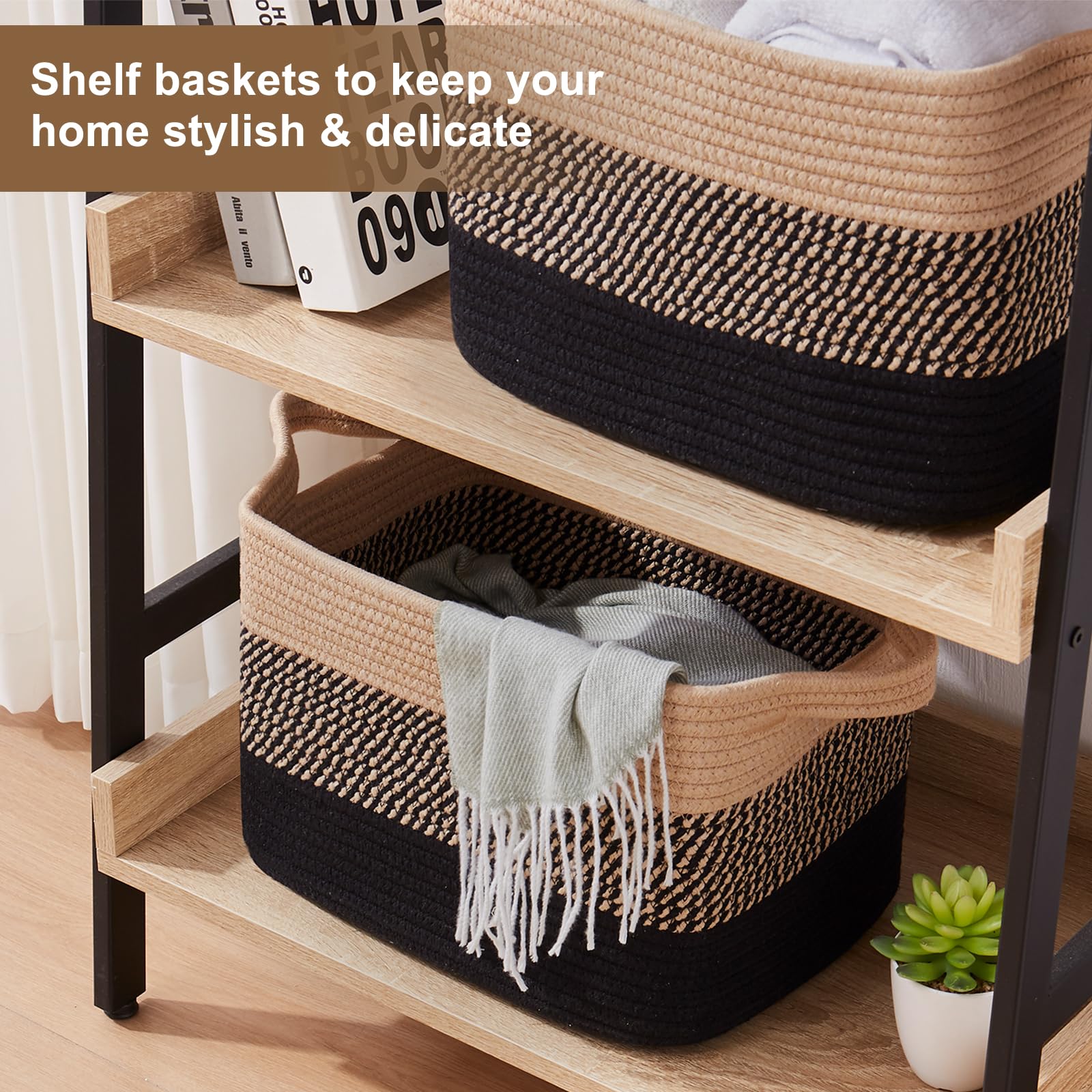 OIASKET used in a bathroom holding towels and toiletries for tidy counters