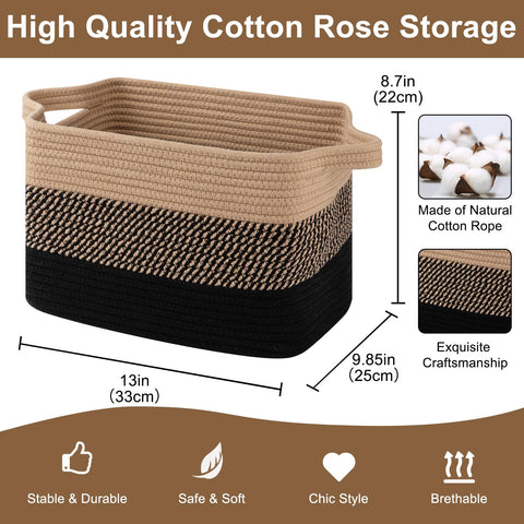 OIASKET close-up of woven cotton rope texture highlighting durability and softness