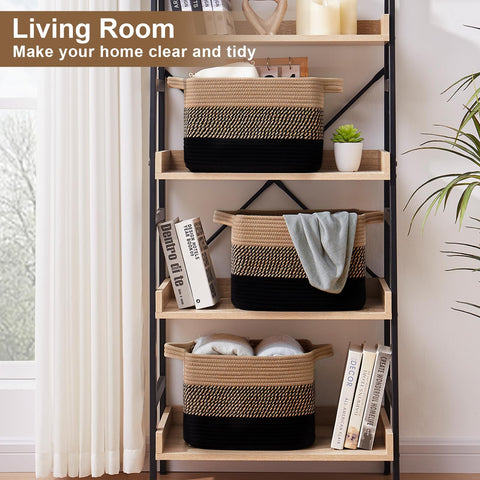 OIASKET basket placed on a shelf demonstrating perfect shelf fit and neat storage