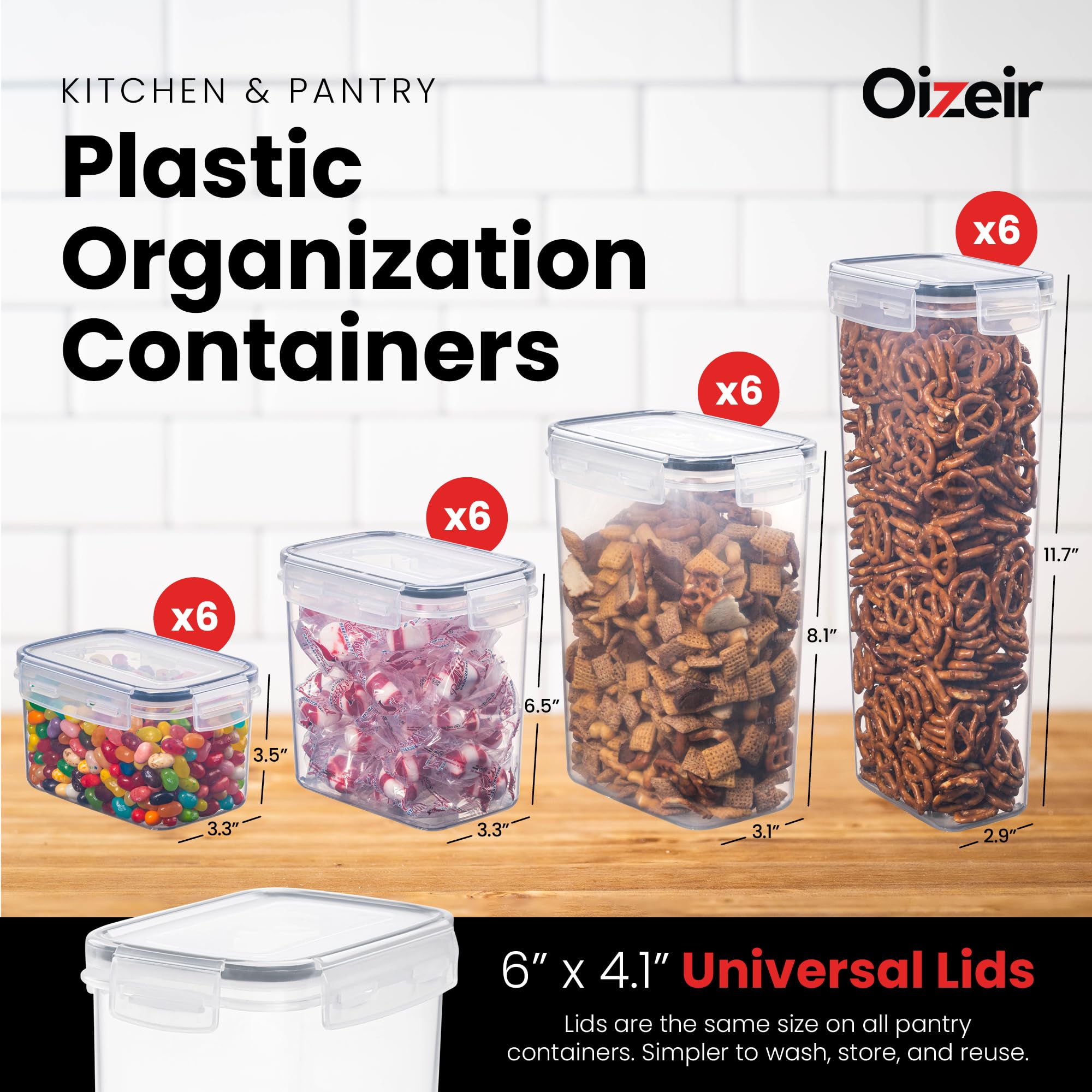Oizeir close-up of lid silicone seal and snap locks showing airtight protection