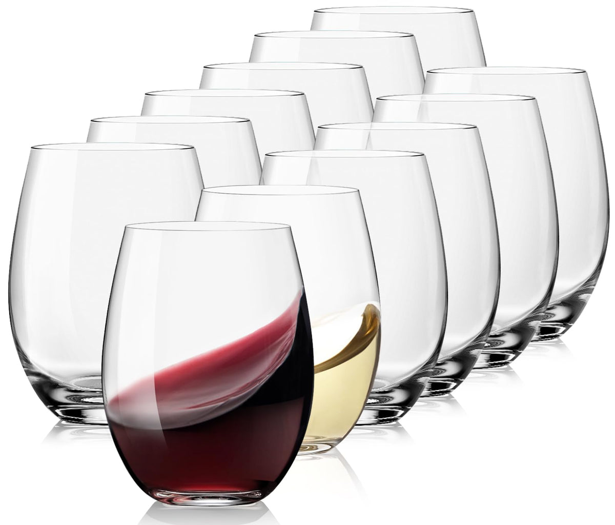 OJA front packaging showing full set of 12 glasses and gift box, elegant presentation benefit