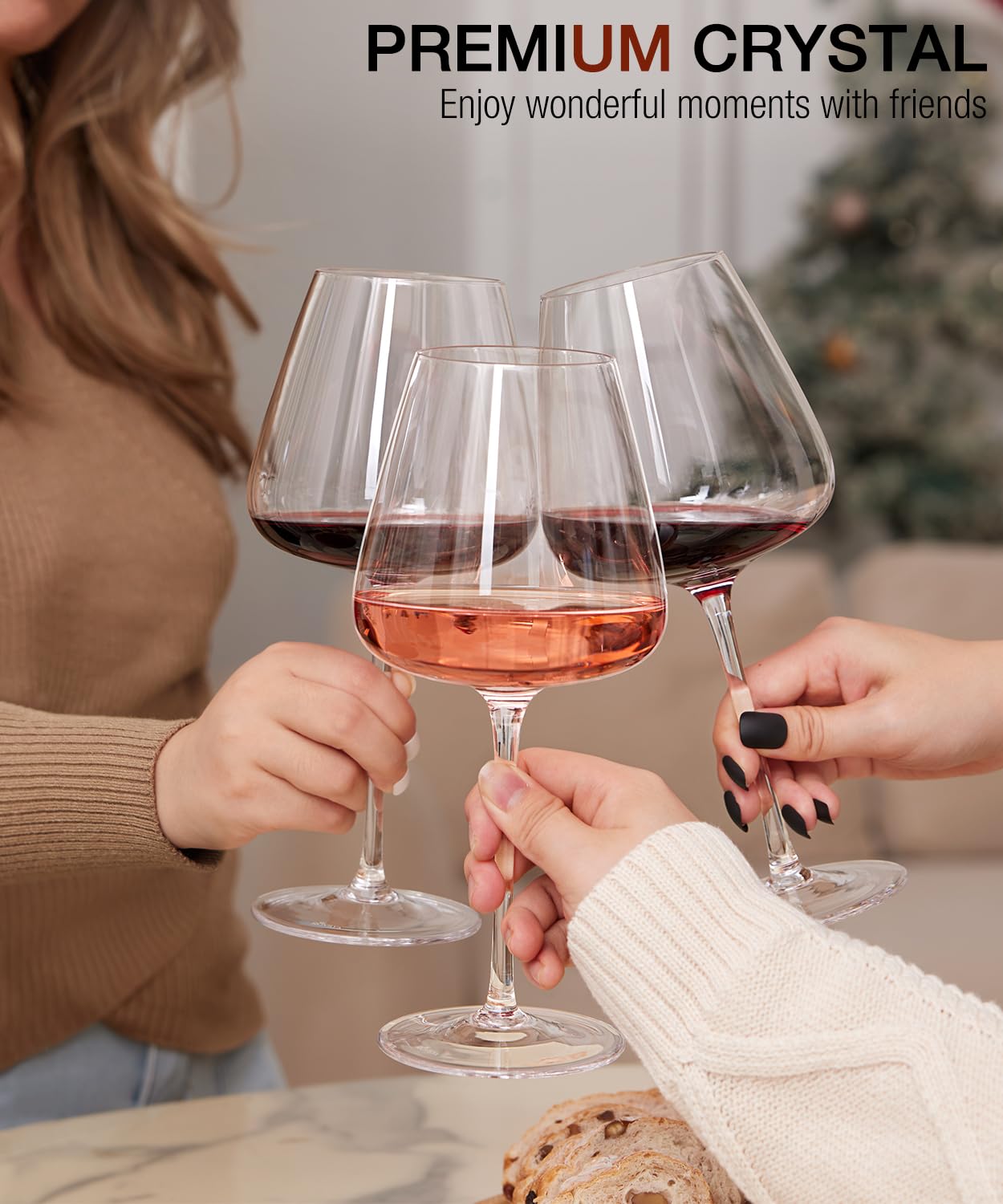 OJA glass held in hand demonstrating lightweight feel and ergonomic stem