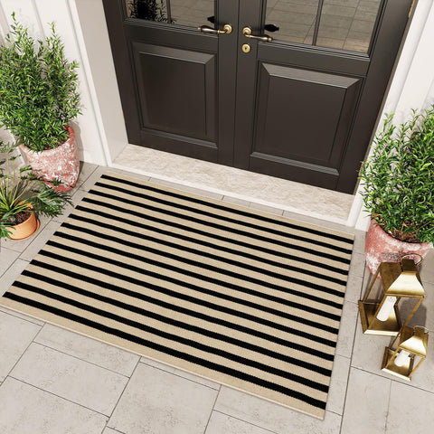 OJIA 3x5 rug size next to doorway showing proper scale for entryways