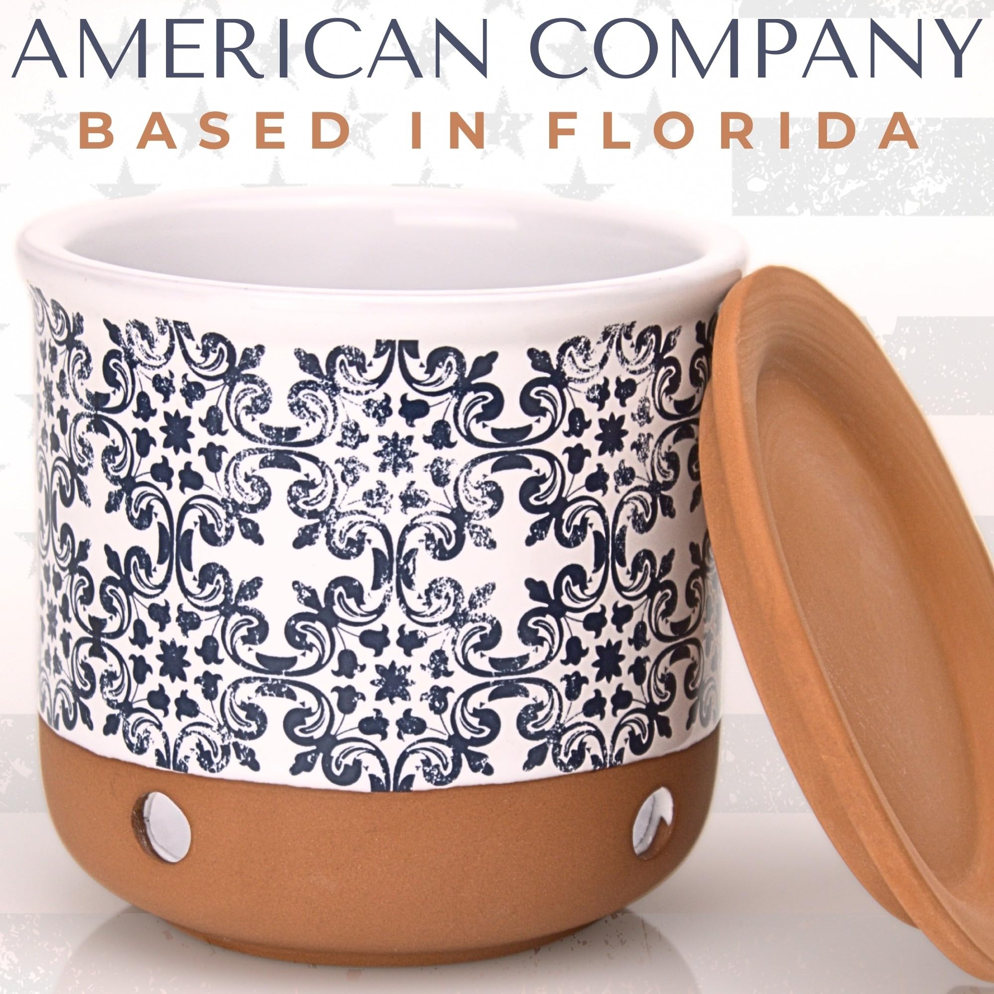 Okavango size scale with hand demonstrates compact footprint for easy counter use benefit