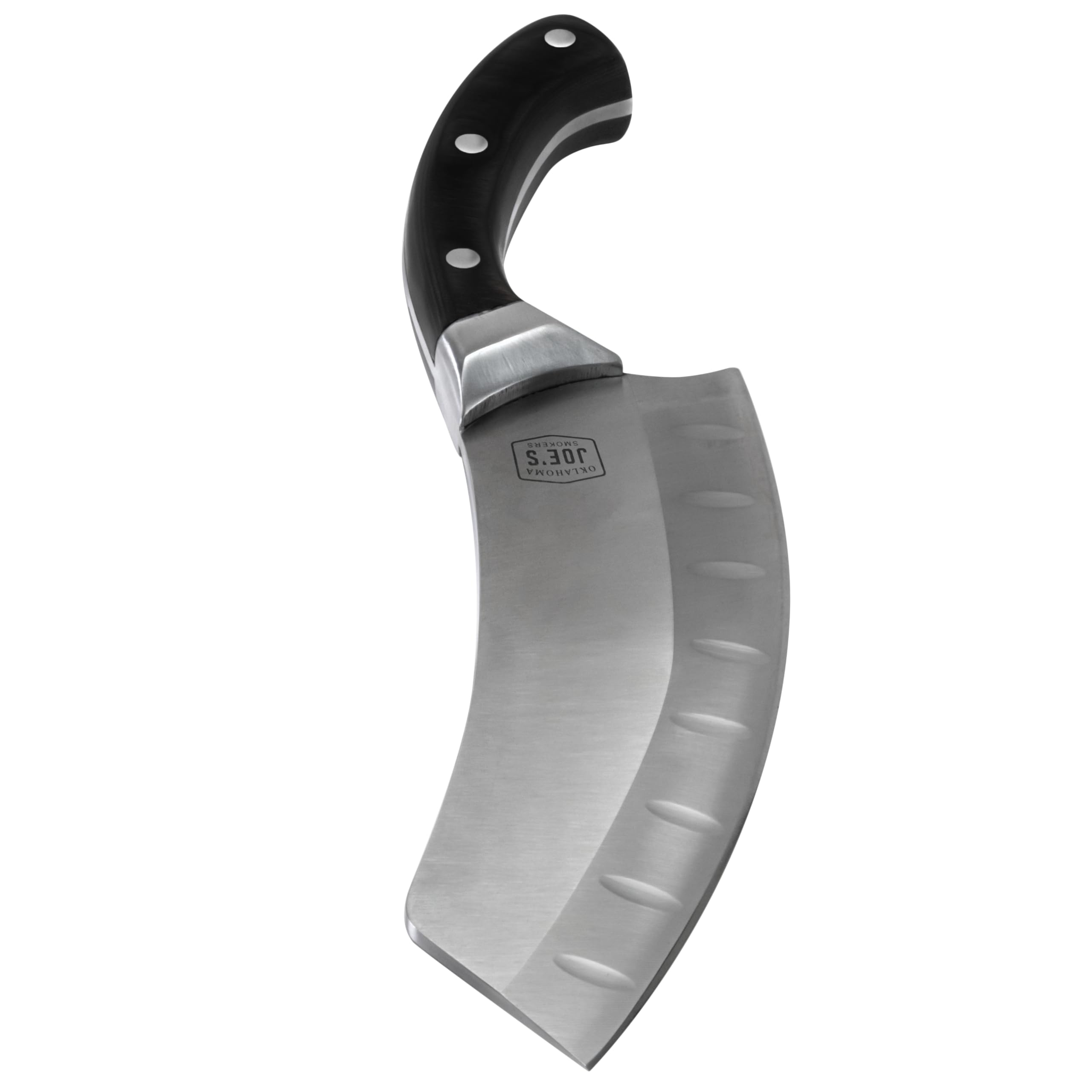 Oklahoma Joe's ergonomic raised handle detail for comfortable secure grip