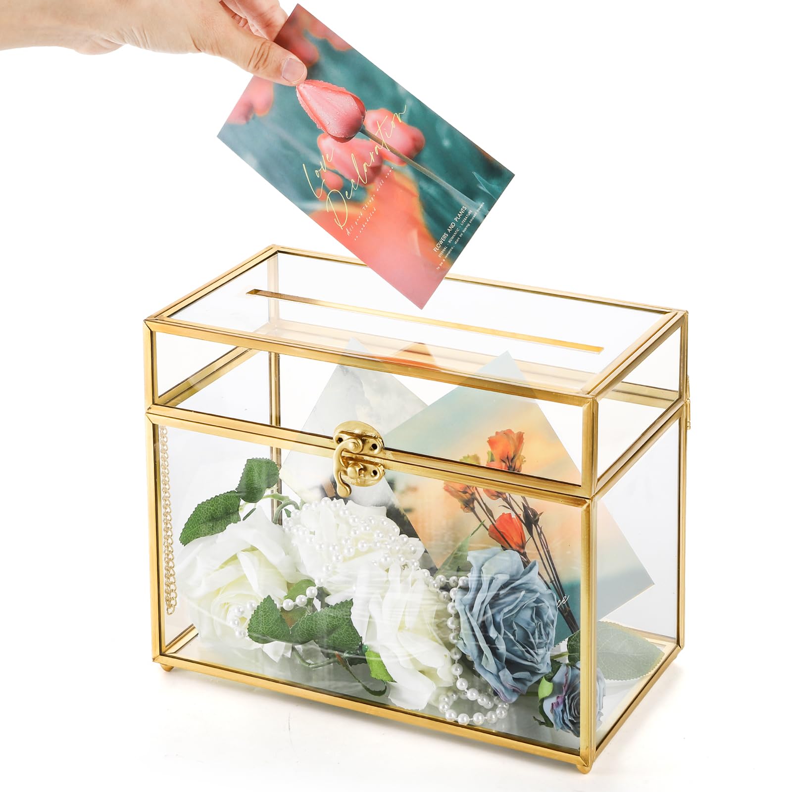 Okllen top slot and lock detail demonstrating easy card insertion and protection