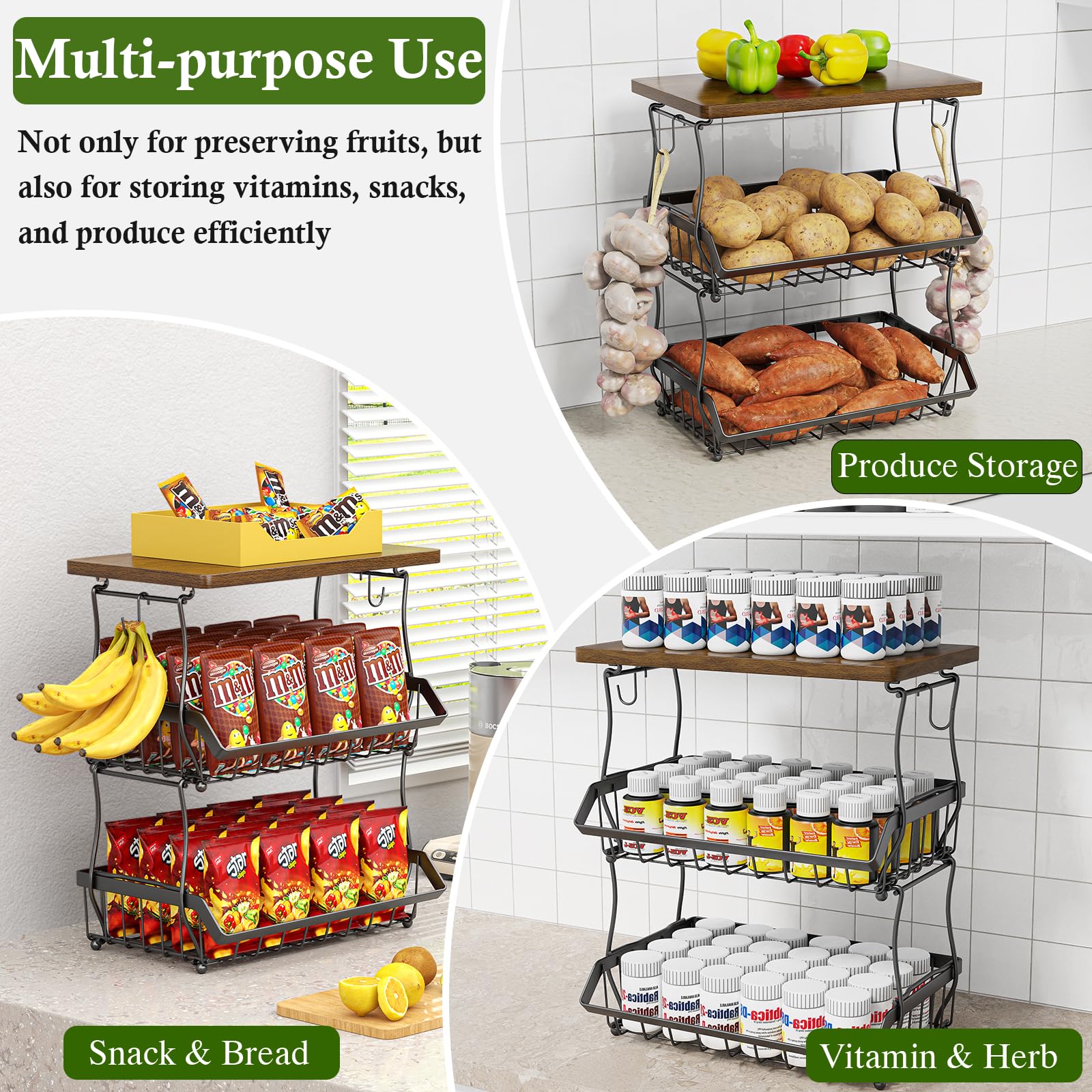 OKZEST filled with apples bananas lemons presents visible snack appeal