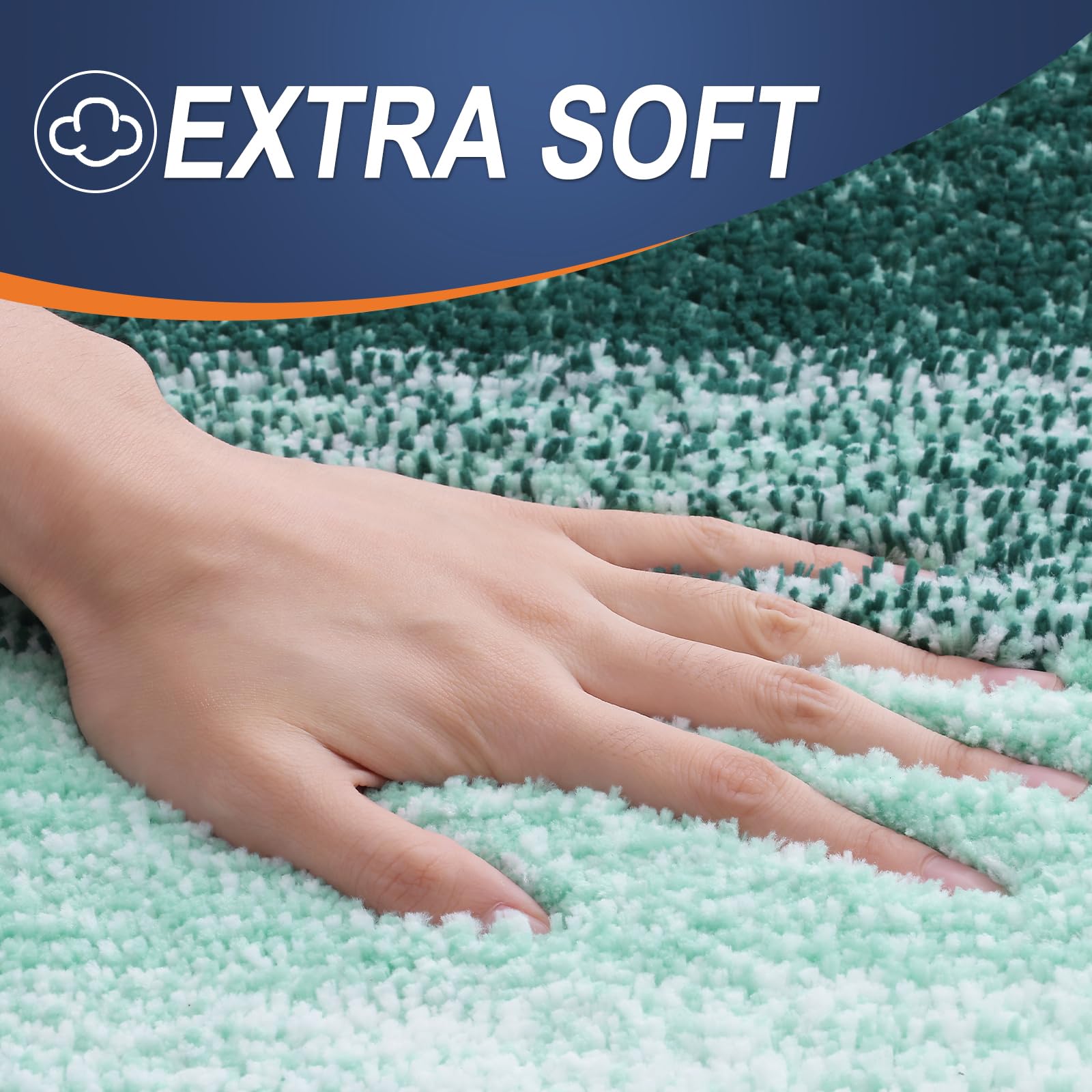 OLANLY textured TPR backing shown for secure traction and safer footing