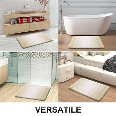 OLANLY styled in a small bathroom showing coordinated look and cozy feel