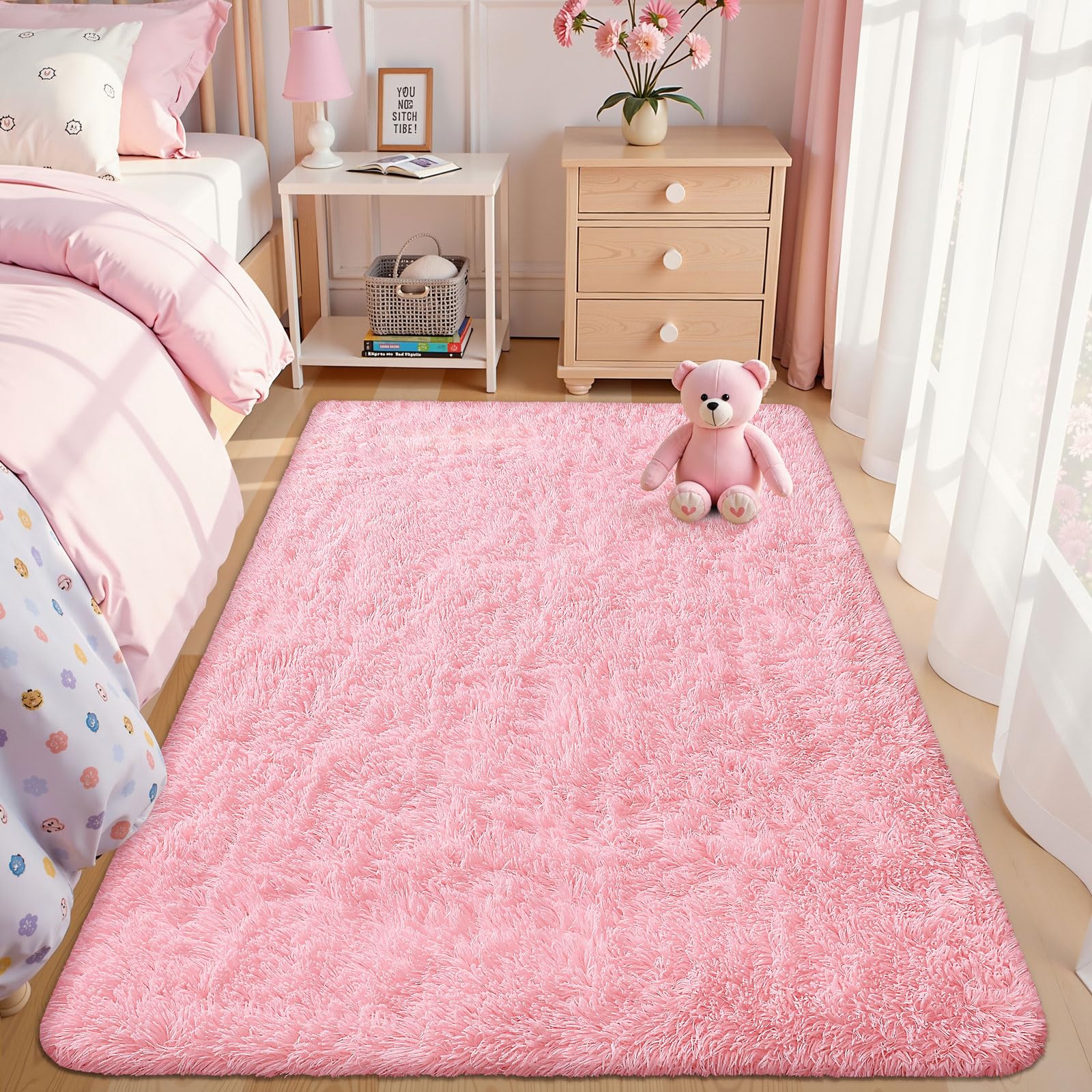 OLANLY child playing on rug conveying durable, family-friendly surface
