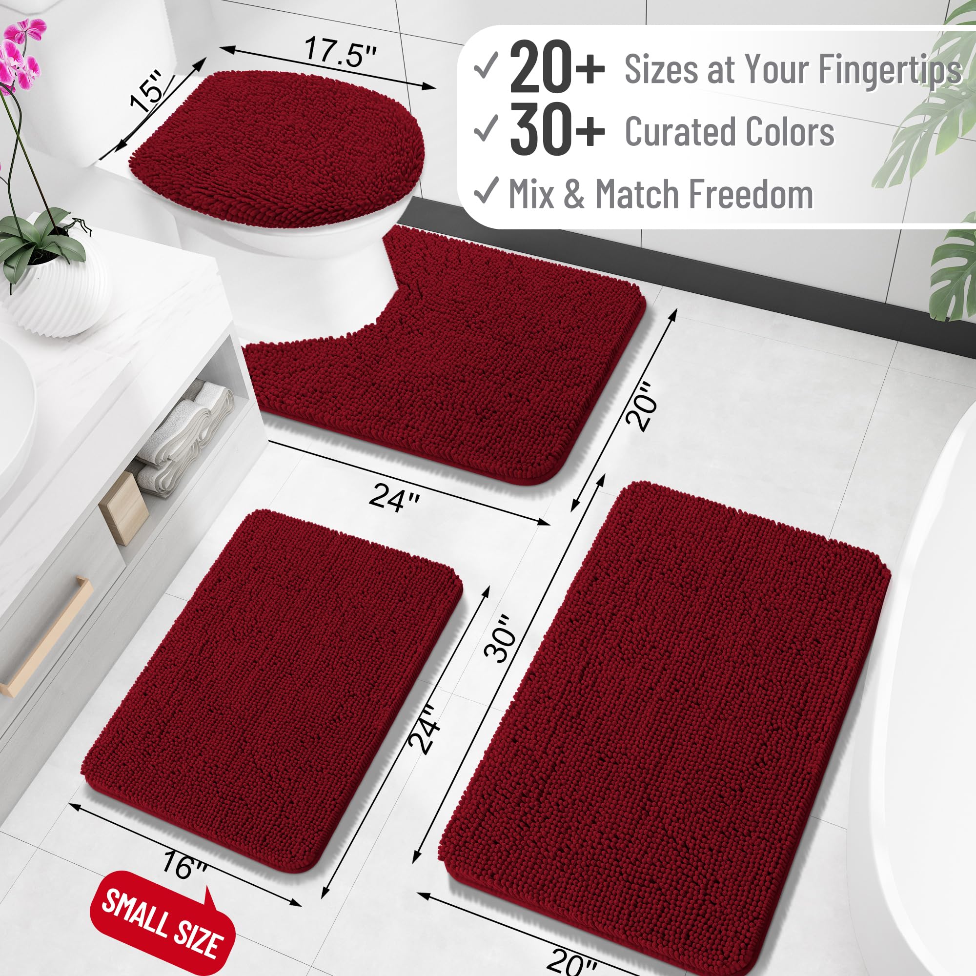 OLANLY close-up of chenille fibers highlighting absorbent texture for quick moisture pickup