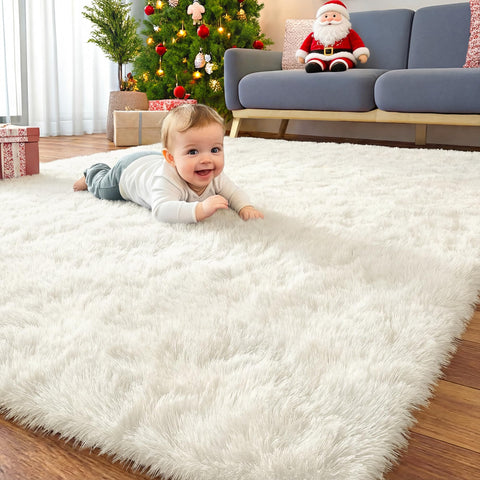 OLANLY vacuum-compressed rug packaging illustrating eco-friendly shipping convenience
