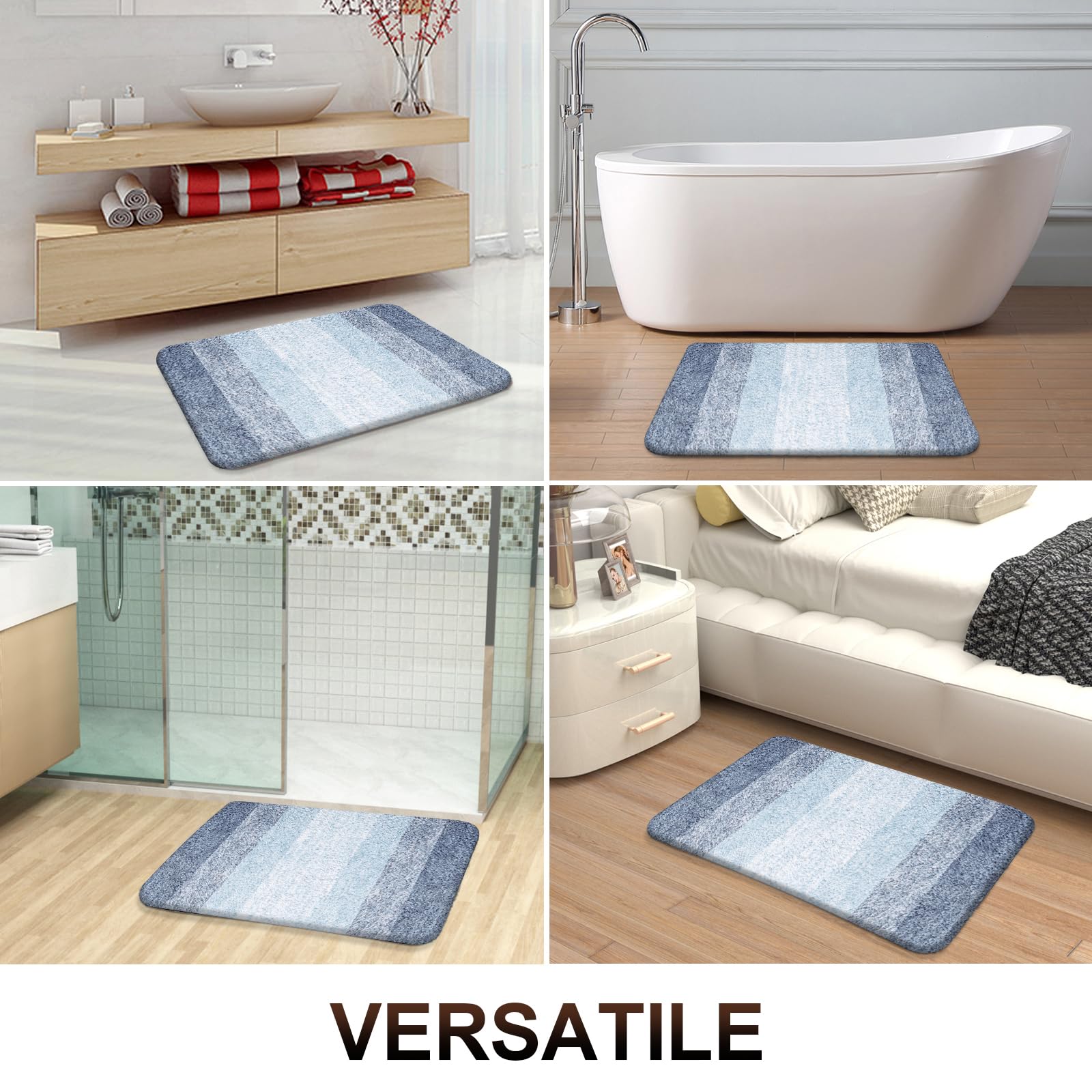OLANLY folded mat ready for washing demonstrating easy-care convenience