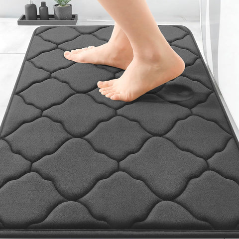OLANLY front view of 36x24 mat showing plush comfort and modern look