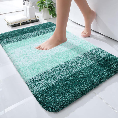 OLANLY front view showing compact 24x16 rug and modern stripe design for neat aesthetics