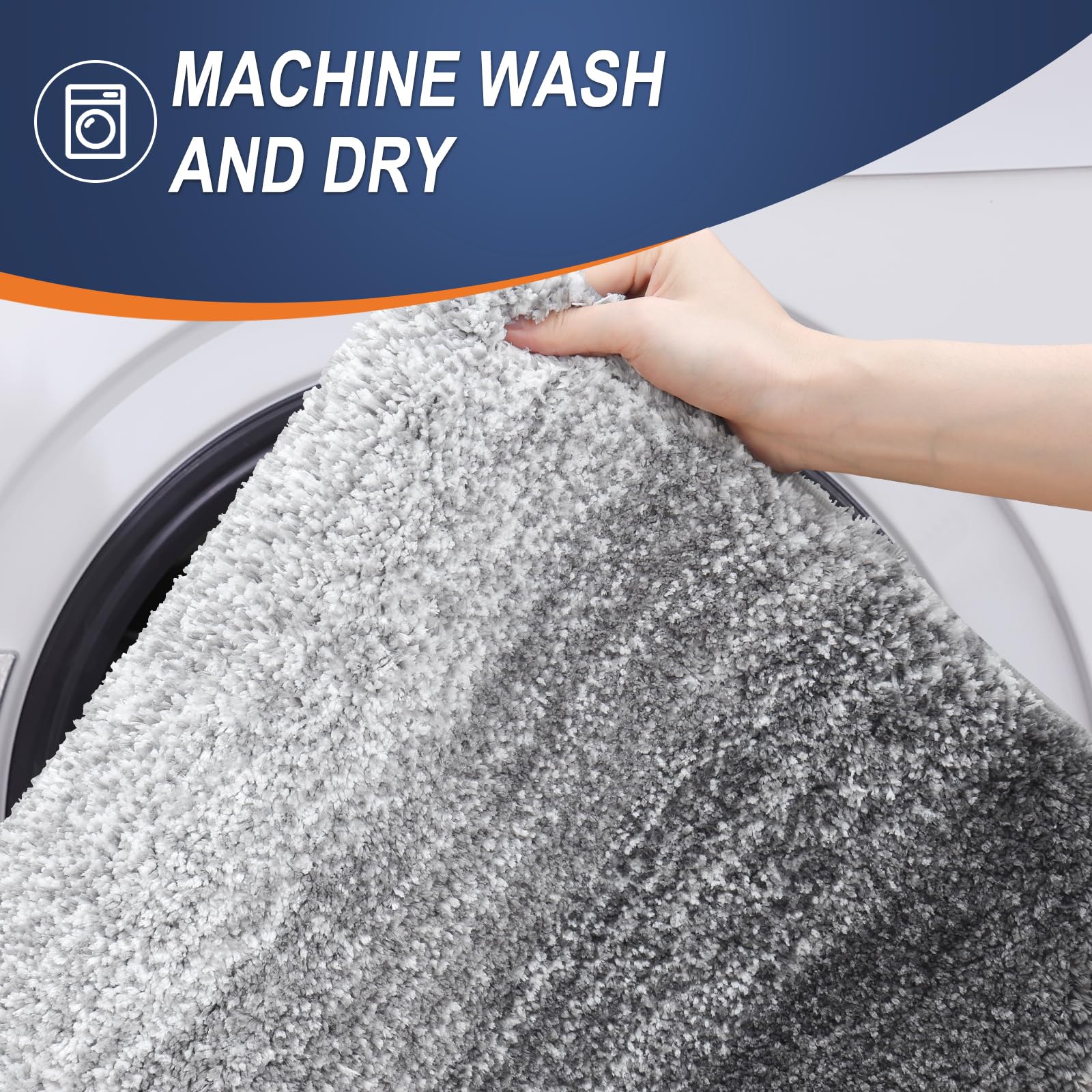 OLANLY gradient stripe label and fabric weave highlighting stylish finish