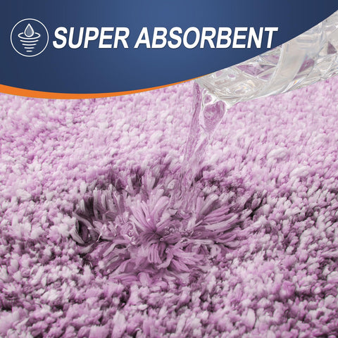 OLANLY bath rug placed by shower creating a spa-like, absorbent bathroom surface